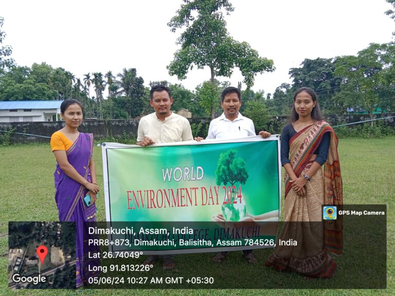 World Environment Day observed by Dimakuchi College on 5th June 2024